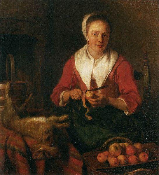 Woman Peeling an Apple, Gabriel Metsu
